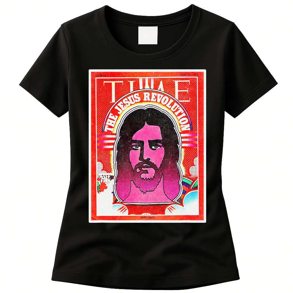 The Jesus Revolution Retro Vintage Christian Revival 70s 60s Womens T-Shirt