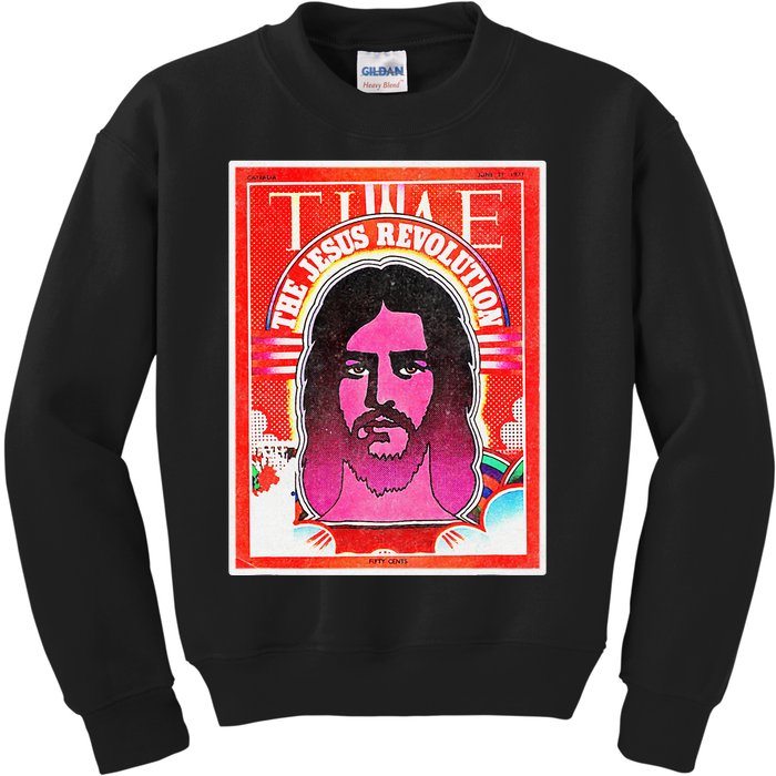 The Jesus Revolution Retro Vintage Christian Revival 70s 60s Kids Sweatshirt