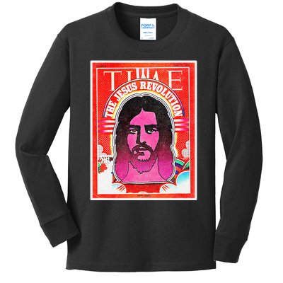 The Jesus Revolution Retro Vintage Christian Revival 70s 60s Kids Long Sleeve Shirt