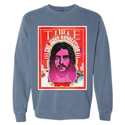 The Jesus Revolution Retro Vintage Christian Revival 70s 60s Garment-Dyed Sweatshirt