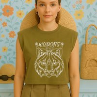 Team Jeremiah Retro Groovy Garment-Dyed Women's Muscle Tee