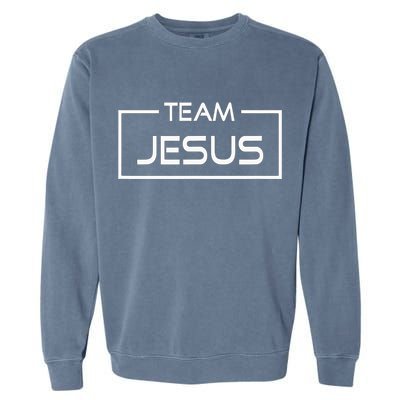 Team Jesus Religious Garment-Dyed Sweatshirt