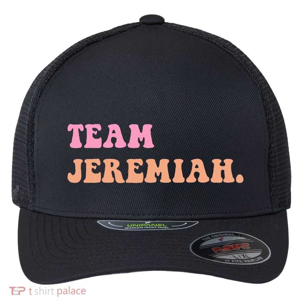 Team Jeremiah Retro Groovy Flexfit Unipanel Trucker Cap