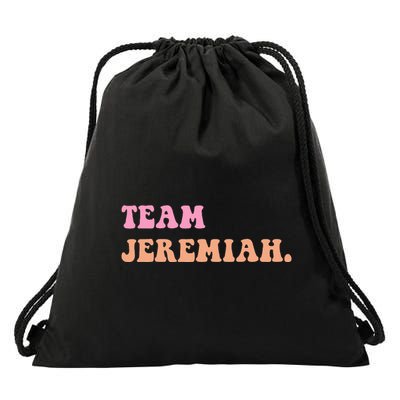 Team Jeremiah Retro Groovy Drawstring Bag