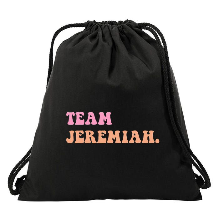 Team Jeremiah Retro Groovy Drawstring Bag