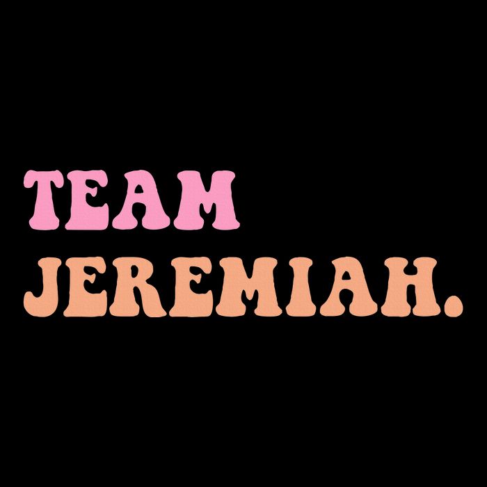 Team Jeremiah Retro Groovy Drawstring Bag