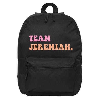 Team Jeremiah Retro Groovy 16 in Basic Backpack