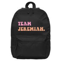 Team Jeremiah Retro Groovy 16 in Basic Backpack