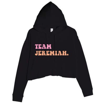 Team Jeremiah Retro Groovy Crop Fleece Hoodie