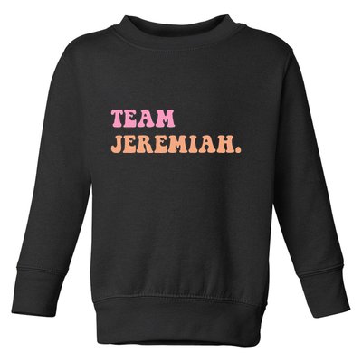 Team Jeremiah Retro Groovy Toddler Sweatshirt