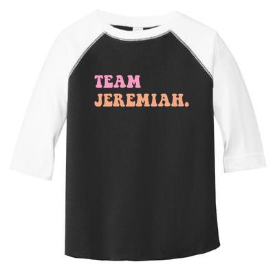 Team Jeremiah Retro Groovy Toddler Fine Jersey T-Shirt