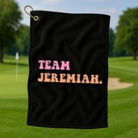 Team Jeremiah Retro Groovy Golf Towel