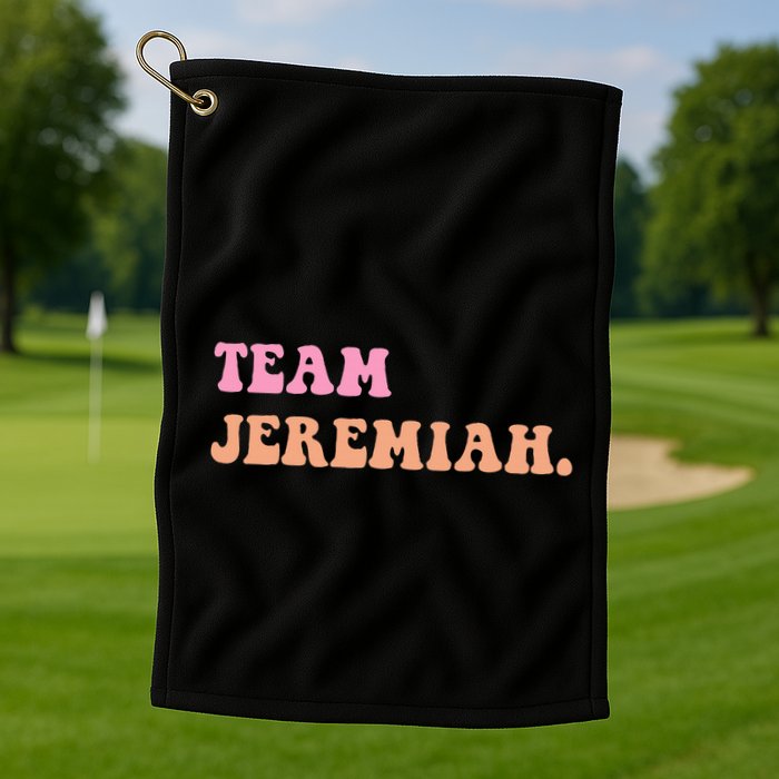 Team Jeremiah Retro Groovy Golf Towel