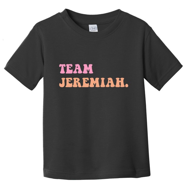 Team Jeremiah Retro Groovy Toddler T-Shirt