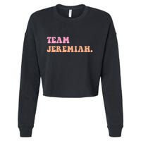 Team Jeremiah Retro Groovy Cropped Pullover Crew