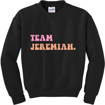 Team Jeremiah Retro Groovy Kids Sweatshirt