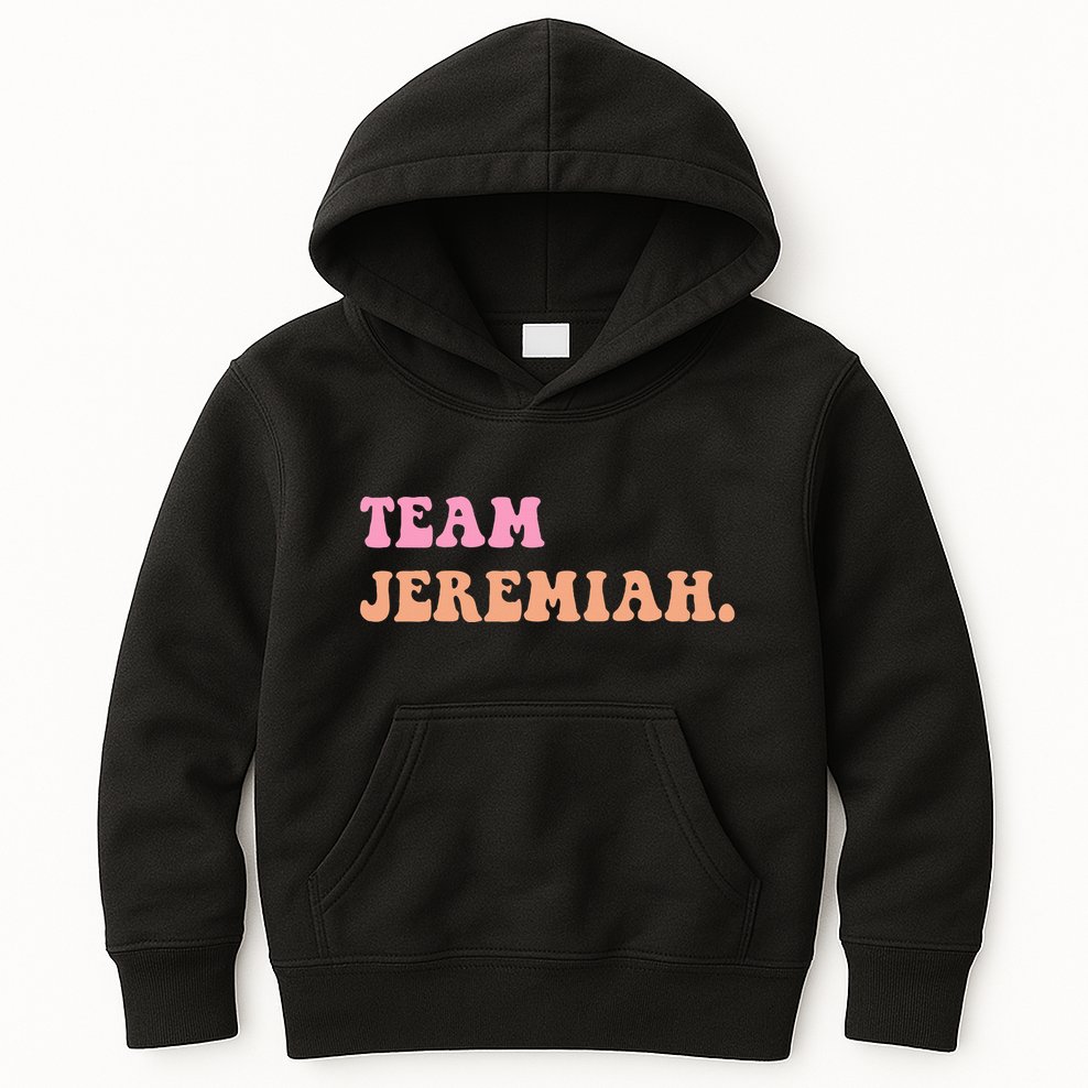 Team Jeremiah Retro Groovy Kids Hoodie