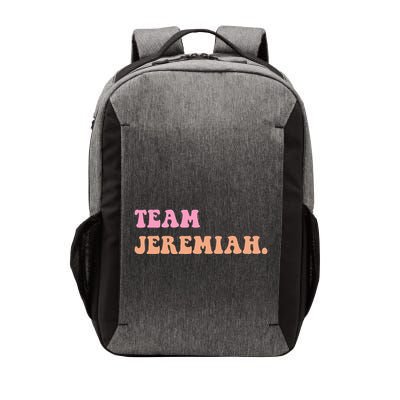 Team Jeremiah Retro Groovy Vector Backpack