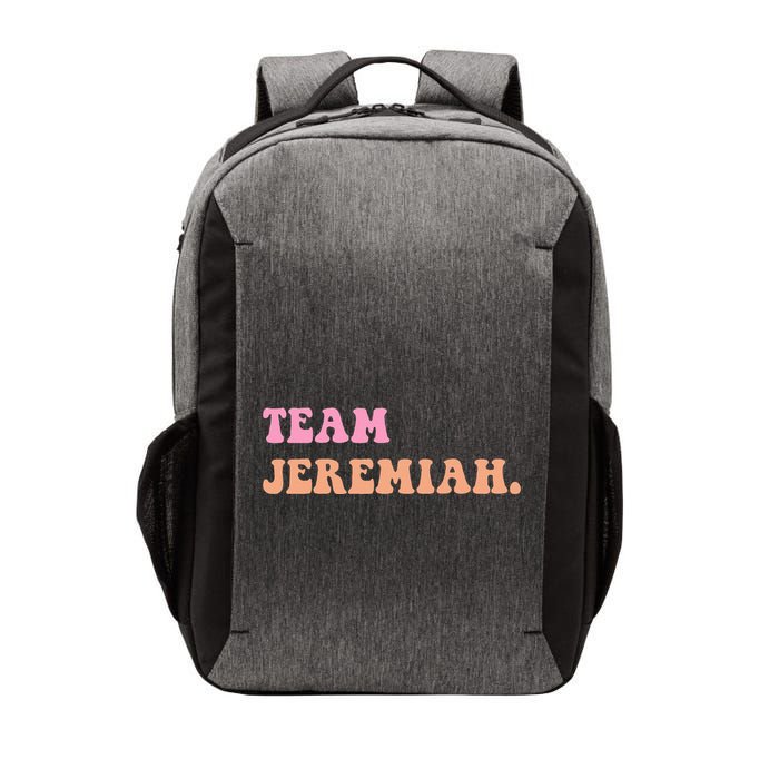 Team Jeremiah Retro Groovy Vector Backpack