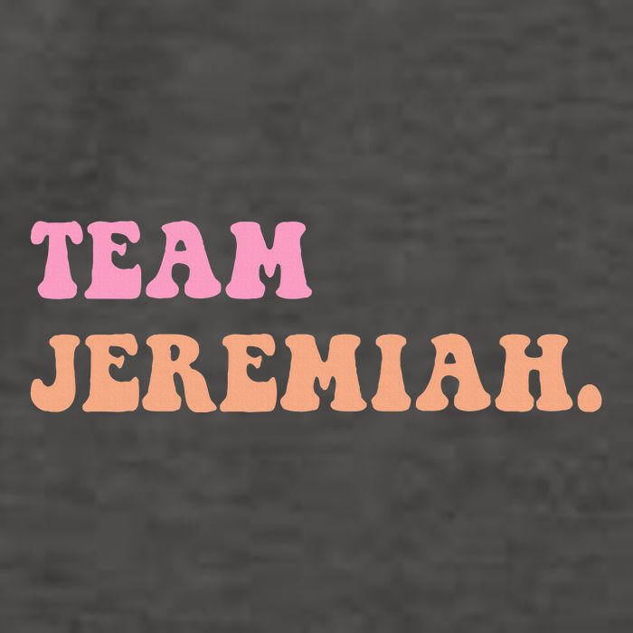 Team Jeremiah Retro Groovy Vector Backpack