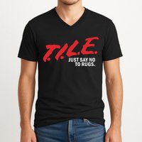 Tile Just Say No To Rugs V-Neck T-Shirt