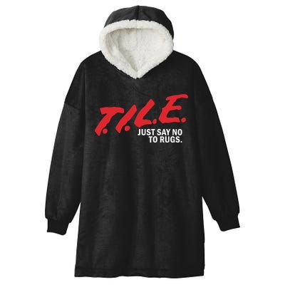 Tile Just Say No To Rugs Hooded Wearable Blanket