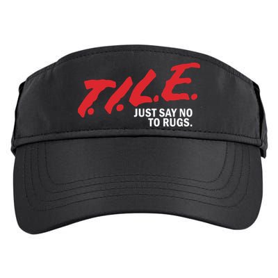 Tile Just Say No To Rugs Adult Drive Performance Visor