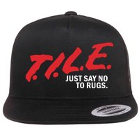 Tile Just Say No To Rugs Flat Bill Trucker Hat