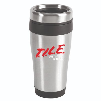 Tile Just Say No To Rugs 16oz Travel Tumbler
