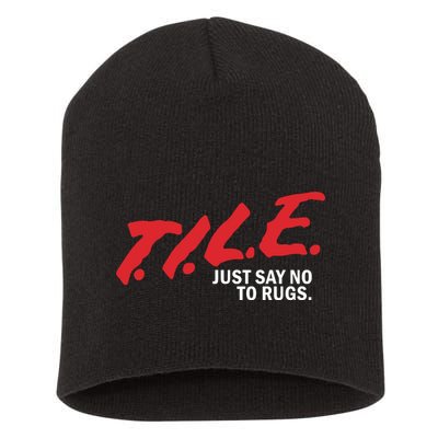 Tile Just Say No To Rugs Short Acrylic Beanie