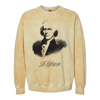 Thomas Jefferson Signature American Hero Presidential Colorblast Crewneck Sweatshirt