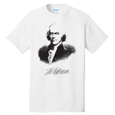 Thomas Jefferson Signature American Hero Presidential Tall T-Shirt