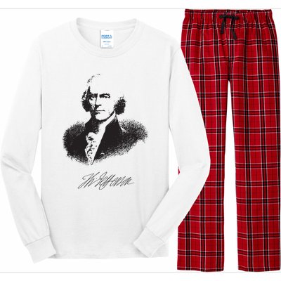 Thomas Jefferson Signature American Hero Presidential Long Sleeve Pajama Set