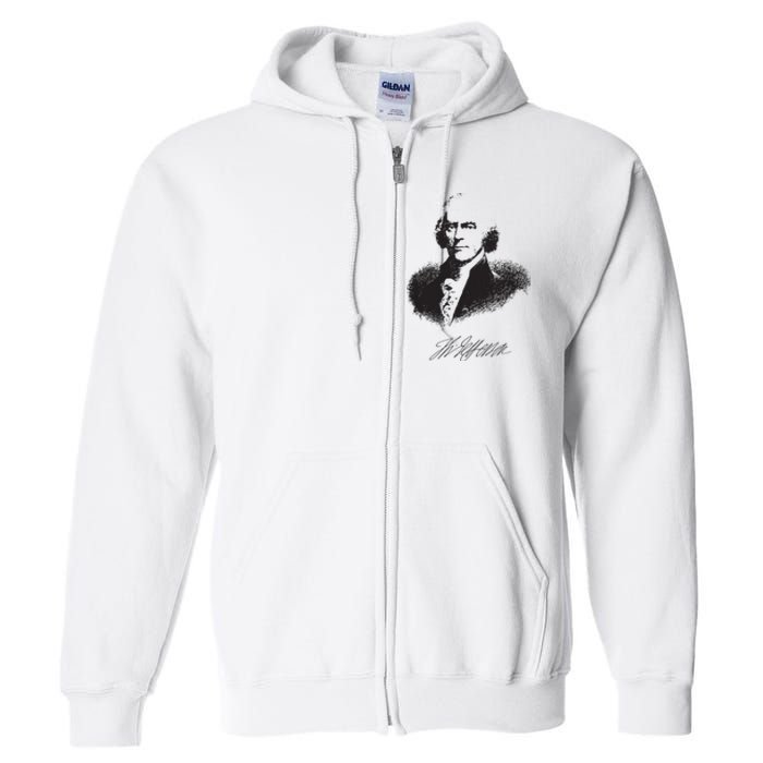 Thomas Jefferson Signature American Hero Presidential Full Zip Hoodie