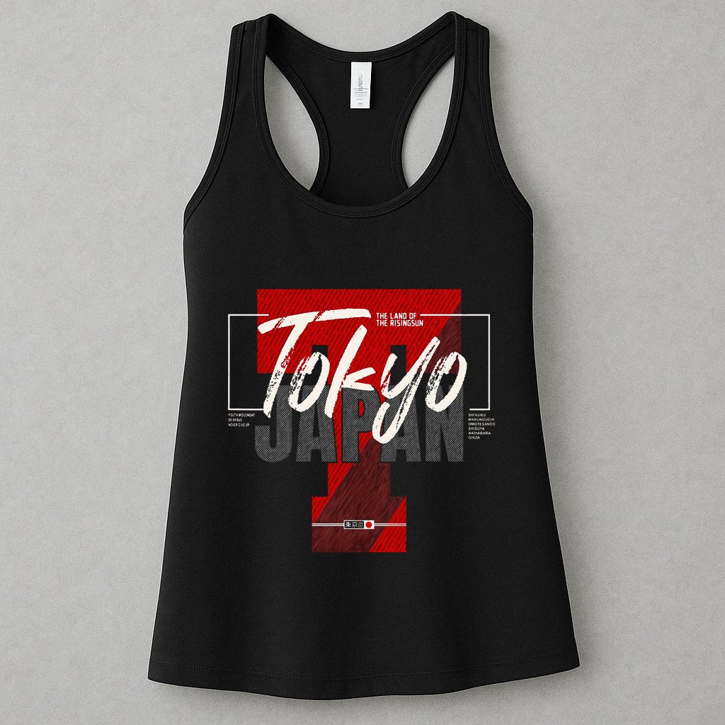 Tokyo Japan The Land Of The Rising Sun Womens Tank Top