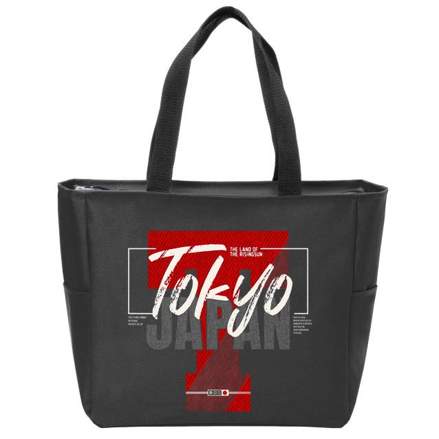 Tokyo Japan The Land Of The Rising Sun Zip Tote Bag
