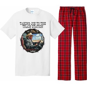 Taking Joe To The Train Station Trump 2024 Pajama Set