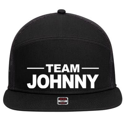 Team Johnny 7 Panel Mesh Trucker Snapback Hat