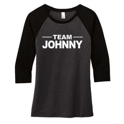 Team Johnny Women's Tri-Blend 3/4-Sleeve Raglan Shirt