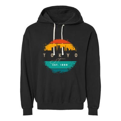 Tokyo Japan Garment-Dyed Fleece Hoodie