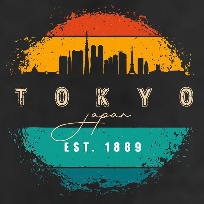 Tokyo Japan 7 Panel Mesh Trucker Snapback Hat