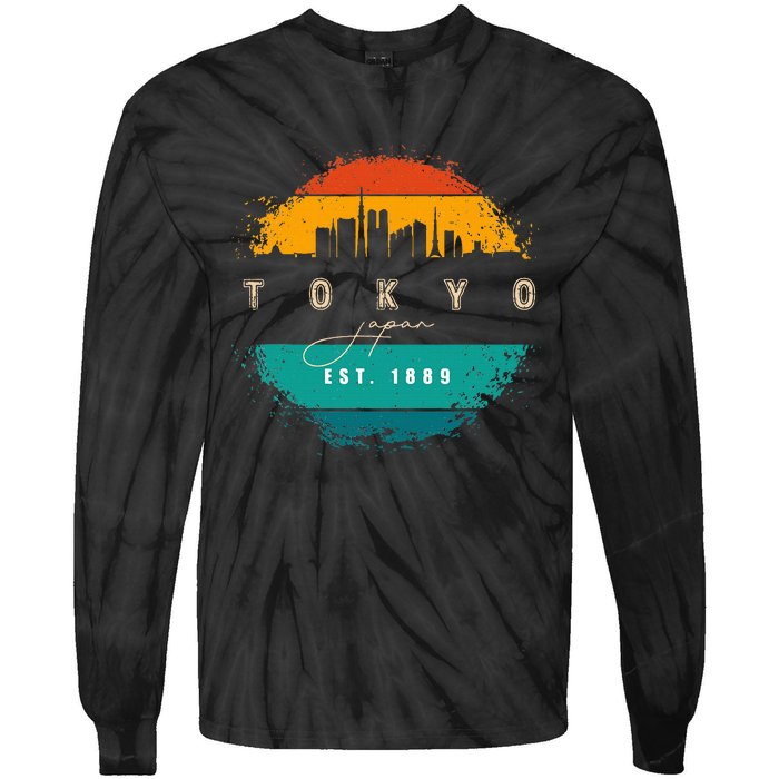 Tokyo Japan Tie-Dye Long Sleeve Shirt