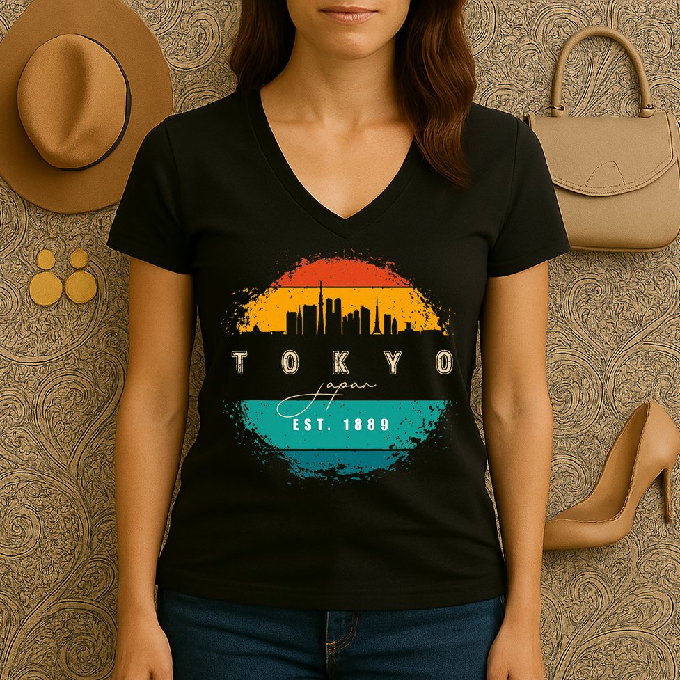 Tokyo Japan Women's V-Neck T-Shirt