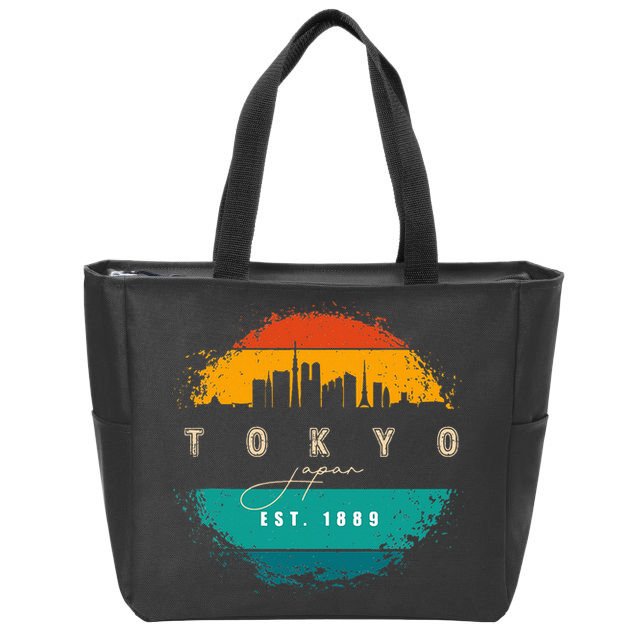 Tokyo Japan Zip Tote Bag
