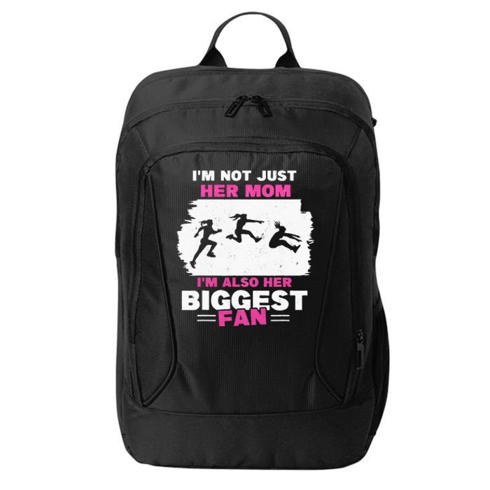 Triple Jumper Track And Field Mother Mom Of Long Jump City Backpack