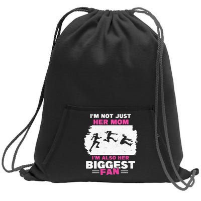 Triple Jumper Track And Field Mother Mom Of Long Jump Sweatshirt Cinch Pack Bag