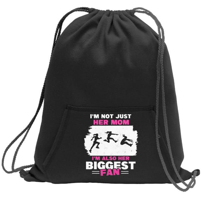 Triple Jumper Track And Field Mother Mom Of Long Jump Sweatshirt Cinch Pack Bag