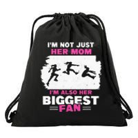 Triple Jumper Track And Field Mother Mom Of Long Jump Drawstring Bag