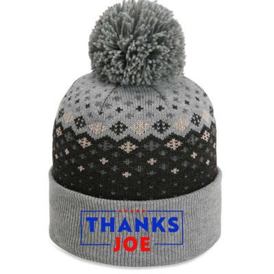 Thanks Joe Thank You Joe Biden Thank You President The Baniff Cuffed Pom Beanie