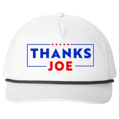 Thanks Joe Thank You Joe Biden Thank You President Snapback Five-Panel Rope Hat